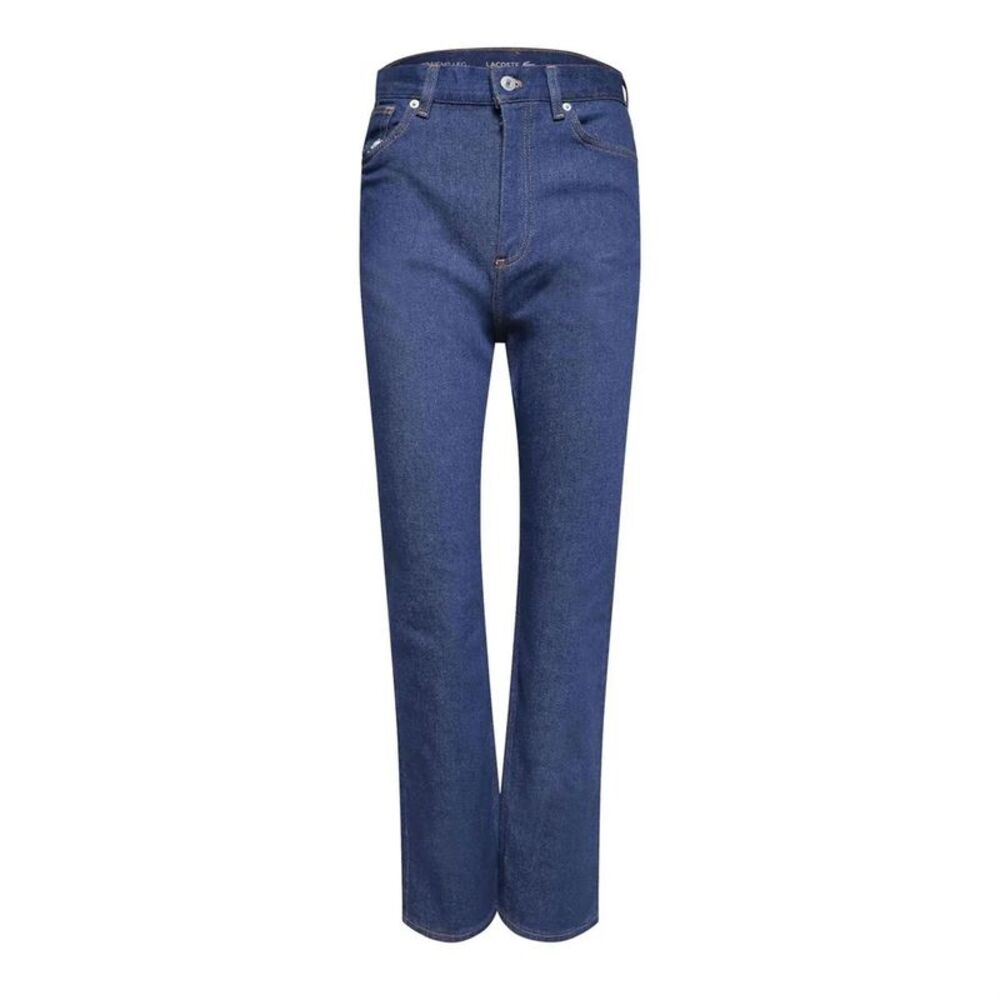 Lacoste Womens/Ladies High Rise Wide Leg Jeans / Blue